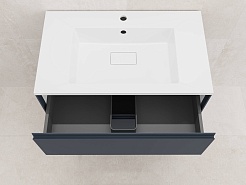 Style Line Мебель для ванной Лима 80 Plus эмаль графит матовая – фотография-5